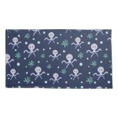 海の下のタコの子供のパターン 枕カバー (裏面)