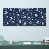 海の下のタコの子供のパターン 横断幕 (トレードショー)