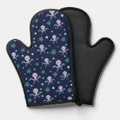 海の下のタコの子供のパターン 鍋つかみ (正面/裏面)