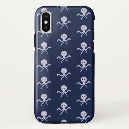 海の下のタコの子供のパターン Case-Mate iPhoneケース (裏面)