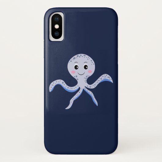 海の下のタコの子供のパターン Case-Mate iPhoneケース (裏面)