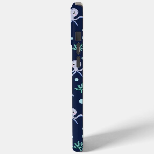 海の下のタコの子供のパターン Case-Mate iPhoneケース (裏面 / 左)