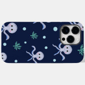 海の下のタコの子供のパターン Case-Mate iPhoneケース (裏面 (横))