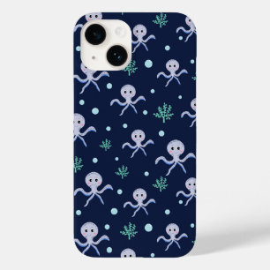 海の下のタコの子供のパターン Case-Mate iPhone 14ケース