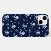 海の下のタコの子供のパターン Case-Mate iPhoneケース (裏面 (横))