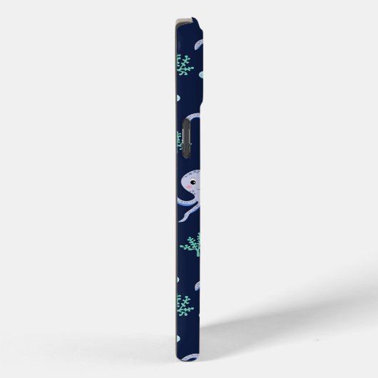 海の下のタコの子供のパターン Case-Mate iPhoneケース (裏面 / 右)