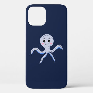 海の下のタコの子供のパターン iPhone 12ケース