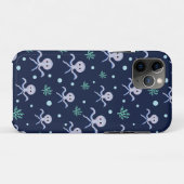 海の下のタコの子供のパターン Case-Mate iPhoneケース (裏面(横))