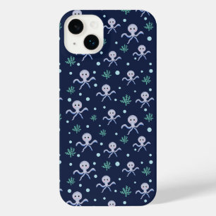海の下のタコの子供のパターン iPhone 14 PLUSケース