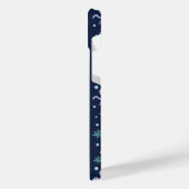 海の下のタコの子供のパターン iPhoneケース (左側面)
