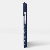 海の下のタコの子供のパターン iPhoneケース (左側面)