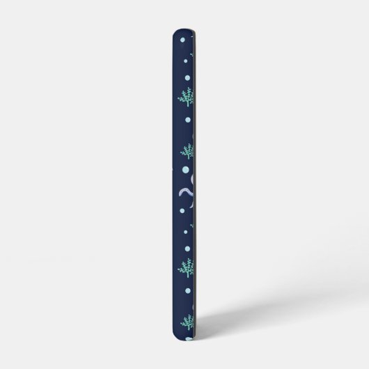 海の下のタコの子供のパターン SAMSUNG GALAXYケース (左側面)