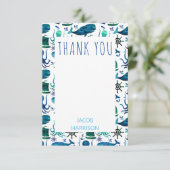 海の下のタコ海洋航海感謝 サンキューカード (スタンド正面)