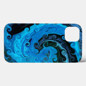 海の下のタコiPadの抽象芸術ケース Case-Mate iPhoneケース (裏面 (横))