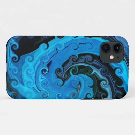 海の下のタコiPhone抽象芸術5ケース Case-Mate iPhoneケース (裏面(横))