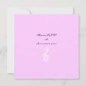 海の下のタツノオトシゴのスイート16招待状 招待状 (裏面)