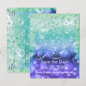 海の下のトロピカルオーシャン誕生日パーティー 案内ポストカード (正面/裏面)