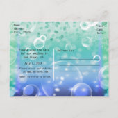 海の下のトロピカルオーシャン誕生日パーティー 案内ポストカード (裏面)