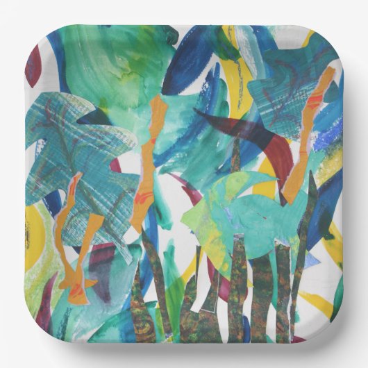 海の下のパーティーウェア、紙プレート ペーパープレート (正面)