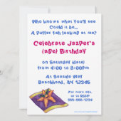 海の下のパーティー招待状 招待状 (裏面)