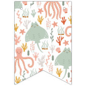 海の下のパーティー旗 |タコ バンティングフラッグ (第1の旗)