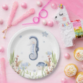 海の下のパーティー装飾、海動物 ペーパープレート (パーティー)