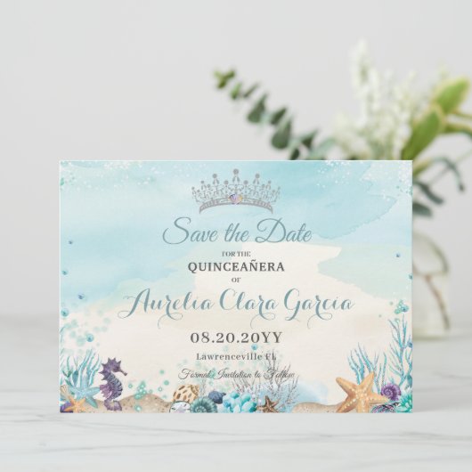 海の下のビーチクインセアニラ日付を保存 セーブザデート (スタンド正面)