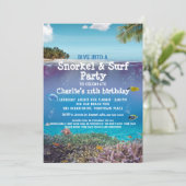 海の下のビーチパーティー招待状 招待状 (スタンド正面)