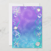 海の下のビーチパーティー、春の休みにとことんエンジョイしよう 招待状 (裏面)