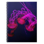 海の下のピンクのクラゲ ノートブック (正面)