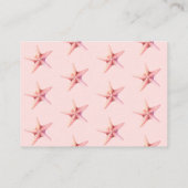 海の下のピンク赤ちゃんシャワー本ベビー エンクロージャーカード (裏面)