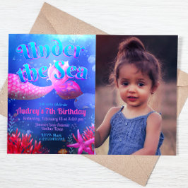 海の下のフォト風景 招待状