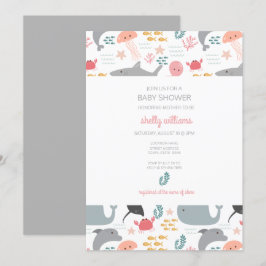 海の下のフレンズパターン招待状 招待状