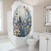 海の下のフローラ潜水艦 シャワーカーテン (インサイチュ)