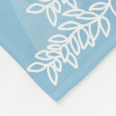 海の下のベビーの節目 フリースブランケット (角)