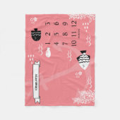 海の下のベビーの節目 フリースブランケット (正面)