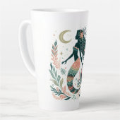 海の下のボホ人魚お洒落 カフェラテマグ (左アングル)