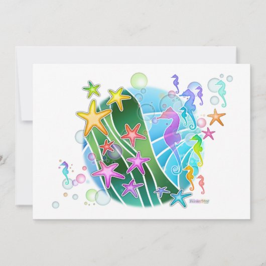 海の下のポップアートへの招待 招待状 (正面)