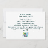 海の下のポップアートへの招待 招待状 (裏面)