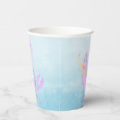 海の下のマーメイドの誕生日ガール ブルーパーティー 紙コップ (右)