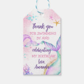 海の下のマーメイドテールウォーター誕生日 ギフトタグ (正面)