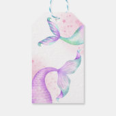 海の下のマーメイドテールウォーター誕生日 ギフトタグ (裏面)