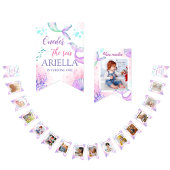 海の下のマーメイドテールウォーター誕生日 バンティングフラッグ