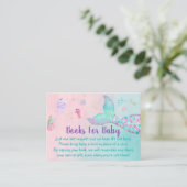 海の下のマーメイドピンク金ゴールドベビーブックリクエスト エンクロージャーカード (スタンド正面)