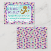 海の下のマーメイドベビーブックリクエストカード エンクロージャーカード (正面/裏面)