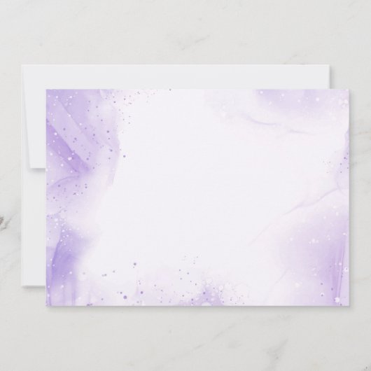 海の下のマーメイド第3誕生日パーティー写真 招待状 (裏面)