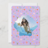 海の下のマーメイド誕生日の写真 招待状 (裏面)