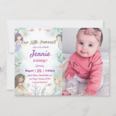 海の下のリトルマーメイド誕生日パーティー 招待状 (正面)