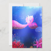 海の下のワンダー 写真付き 招待状 (裏面)