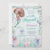 海の下のワンピース 誕生日おめでとう 招待状 (正面)